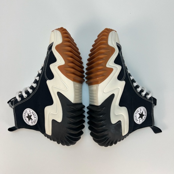 Converse Black and White Platform Sneakers - Picture 12 of 15